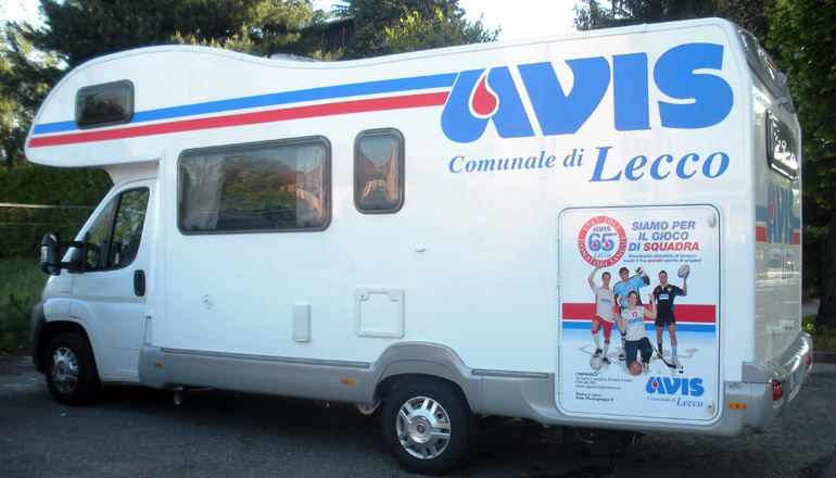 Il nostro camper in Piazza Garibaldi